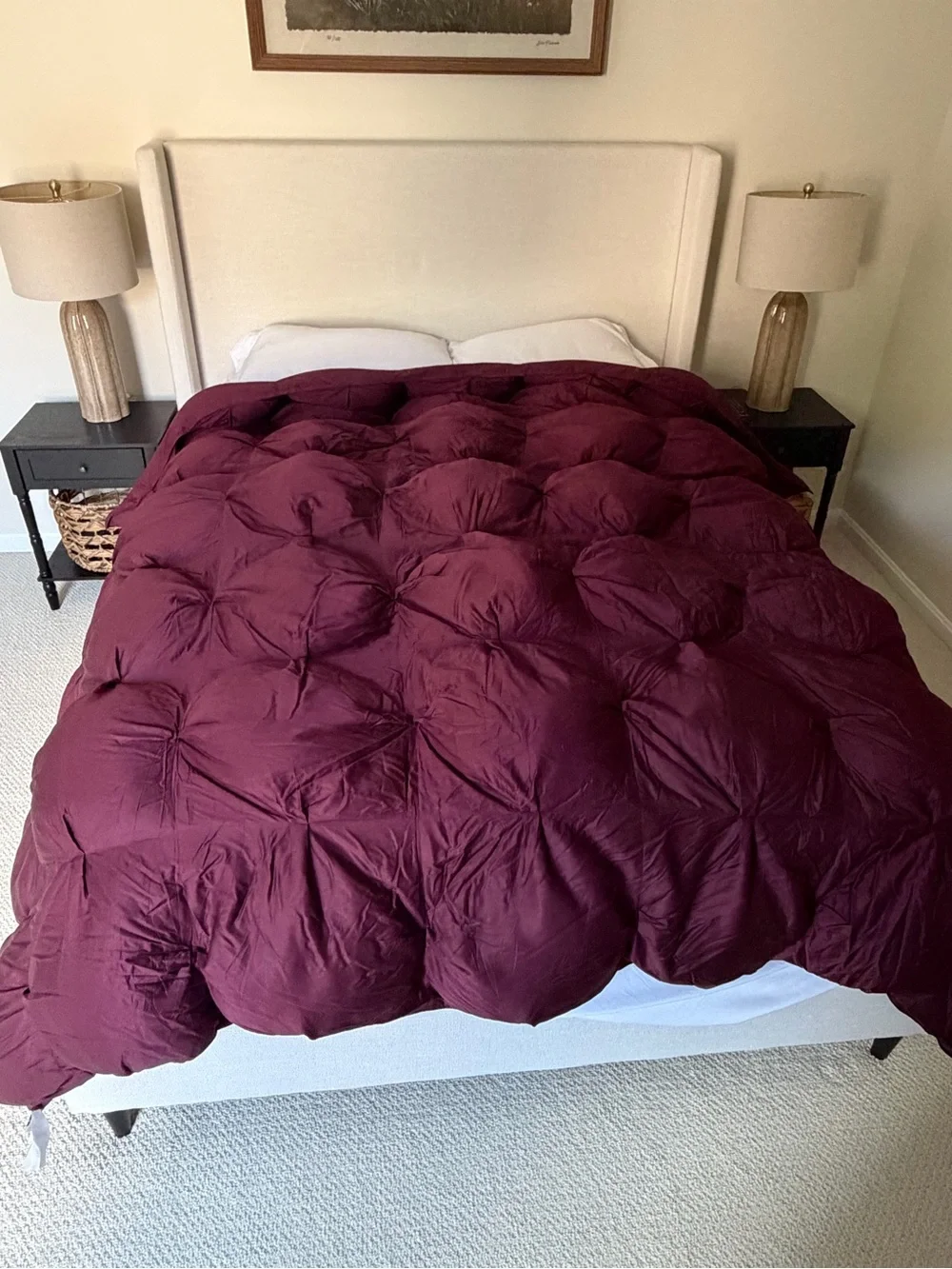 Plum Bamboo Viscose Bubble Comforter - Sunday Citizen
